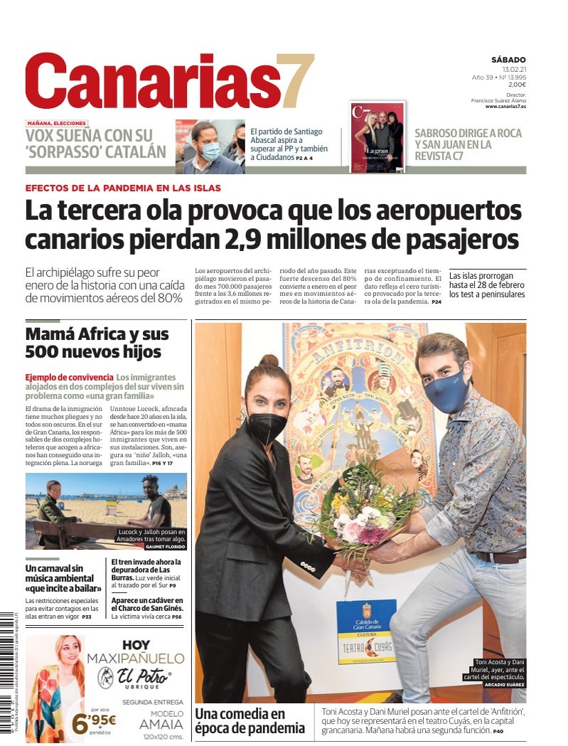 Portada Canarias7 13-02-2021