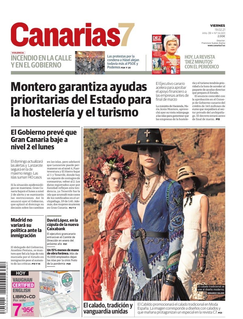 Portada Canarias7 19-02-2021