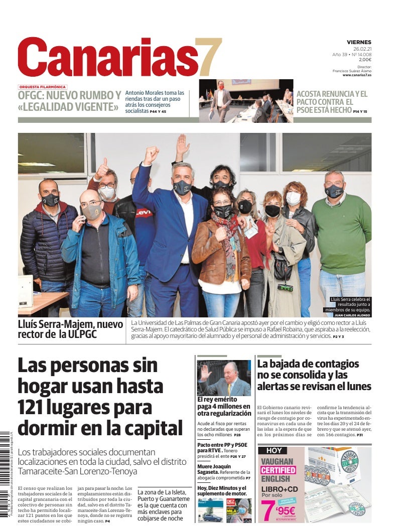Portada Canarias7 26-02-2021