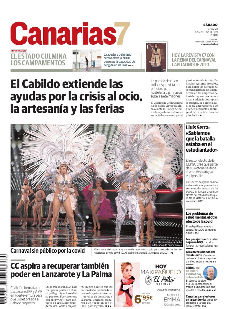 Portada Canarias7 27-02-2021