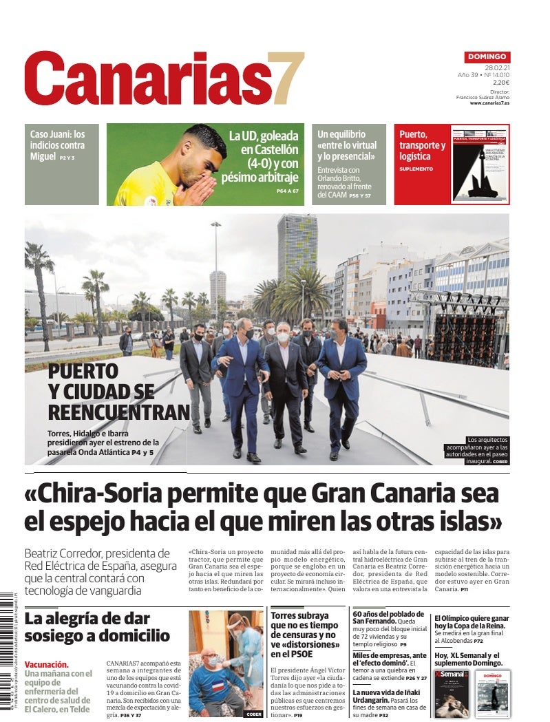 Portada Canarias7 28-02-2021