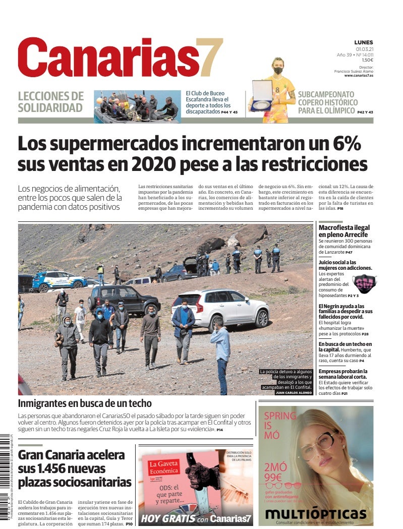 Portada Canarias7 01-03-2021