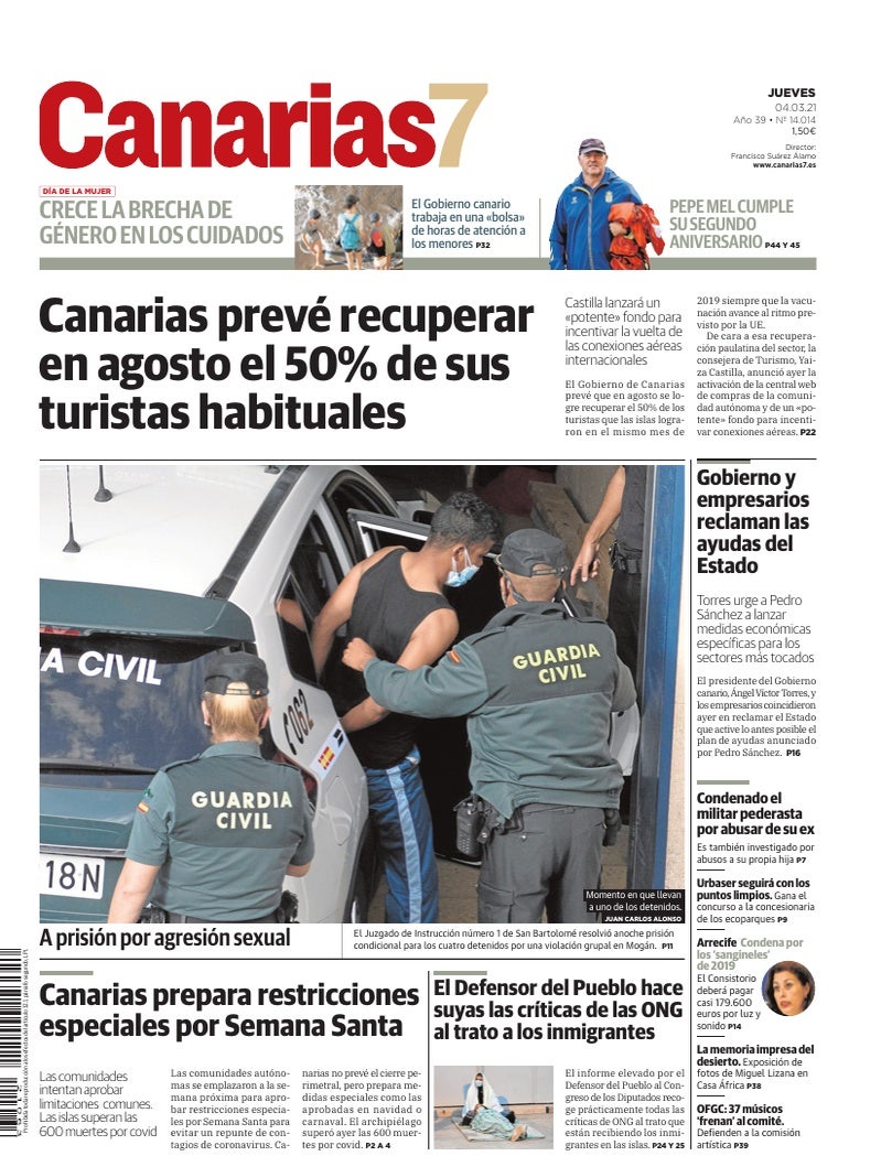Portada Canarias7 04-03-2021