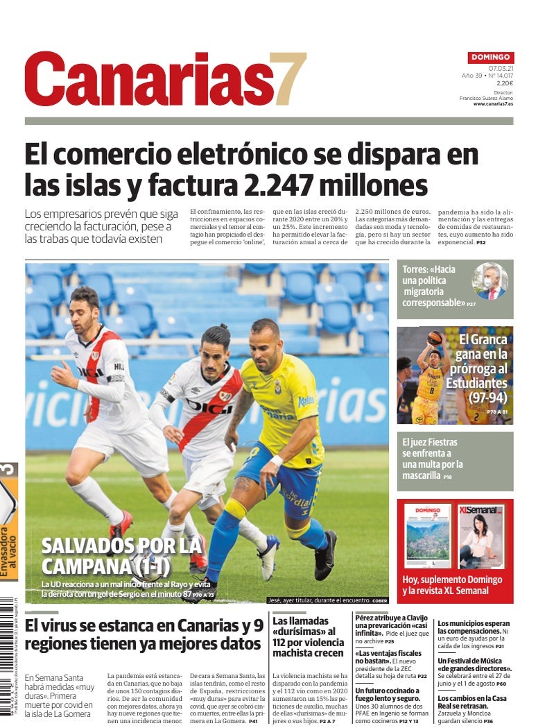 Portada Canarias7 07-03-2021