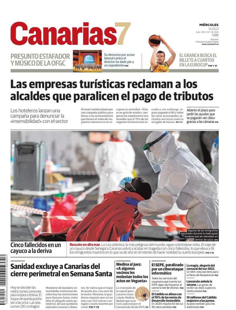 Portada Canarias7 10-03-2021