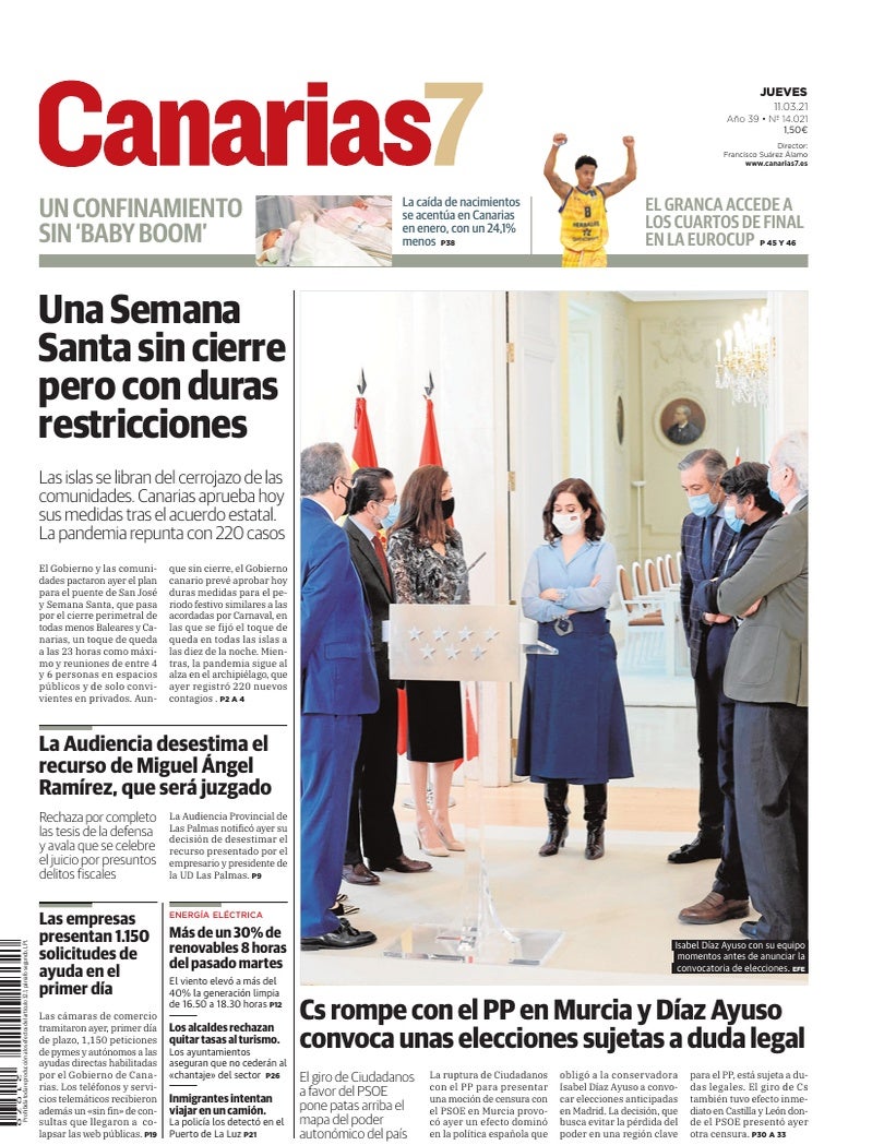 Portada Canarias7 11-03-2021
