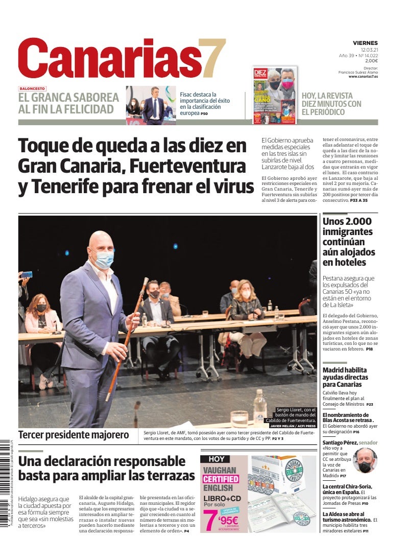 Portada Canarias7 12-03-2021