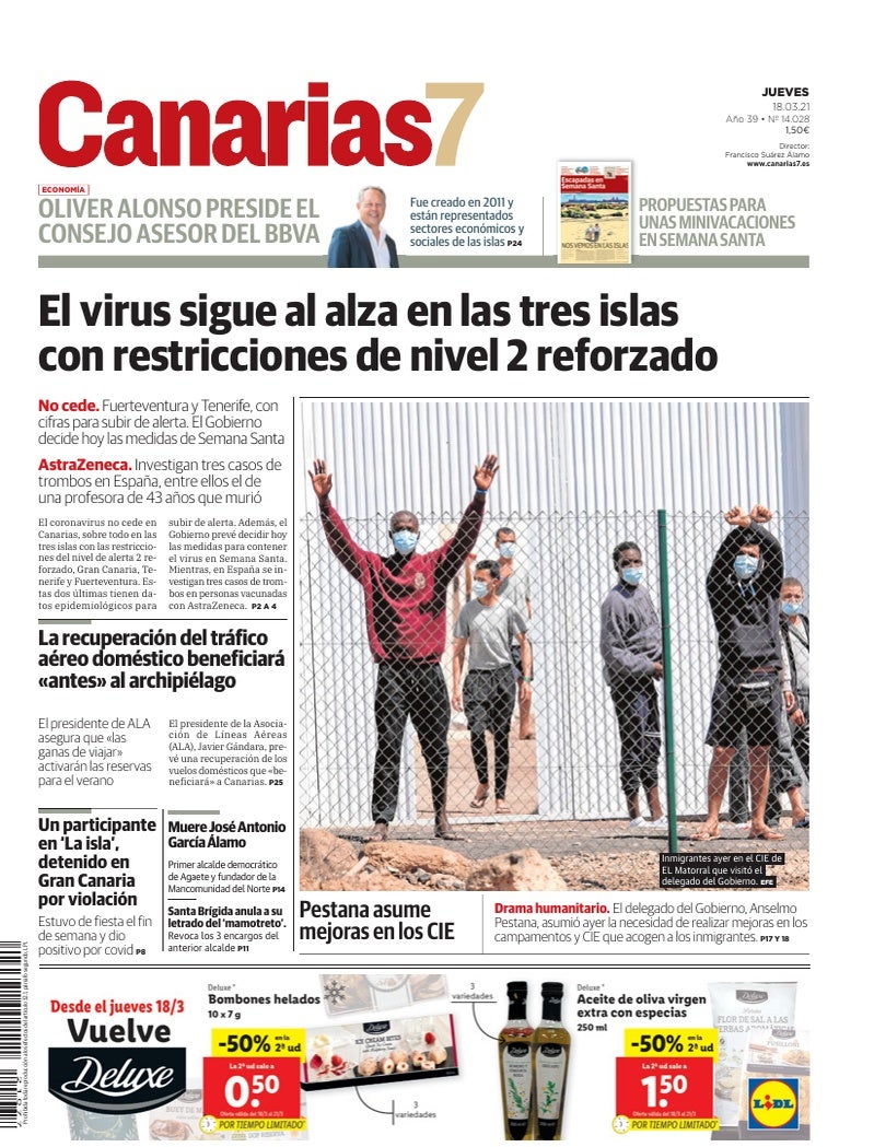 Portada Canarias7 18-03-2021