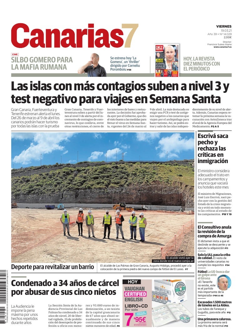 Portada Canarias7 19-03-2021