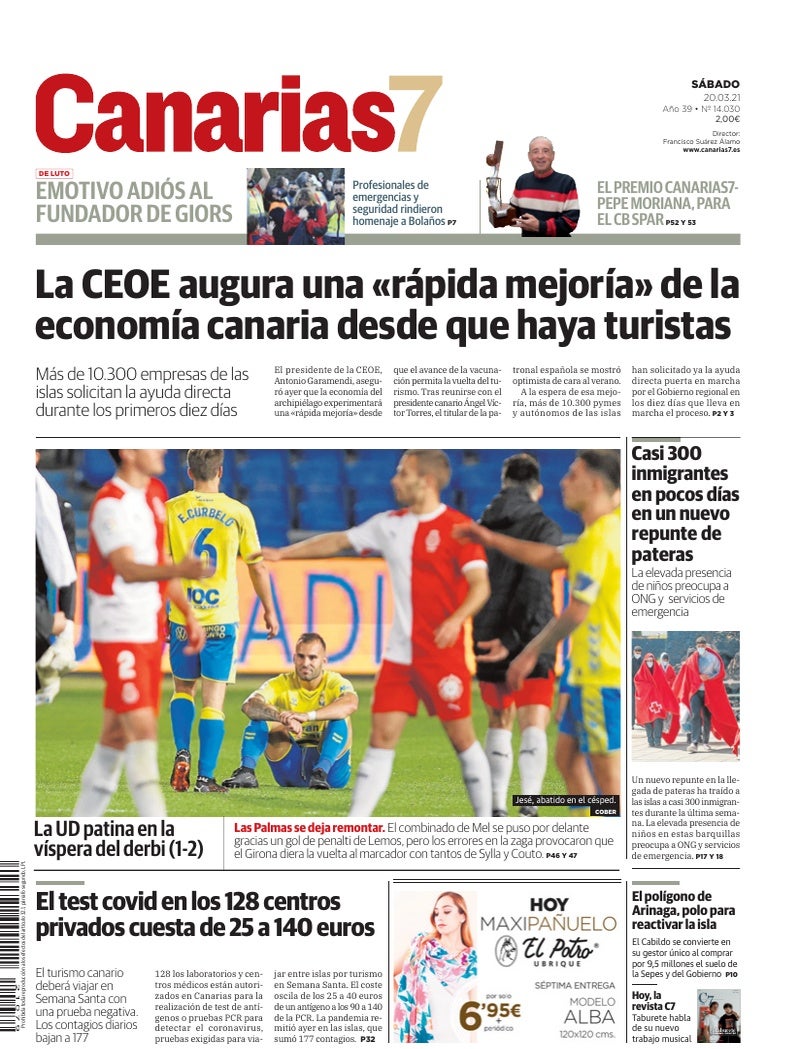 Portada Canarias7 20-03-2021