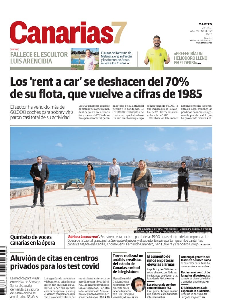Portada Canarias7 23-03-2021