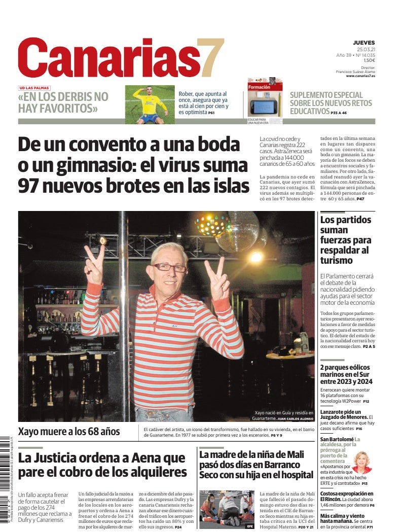 Portada Canarias7 25-03-2021
