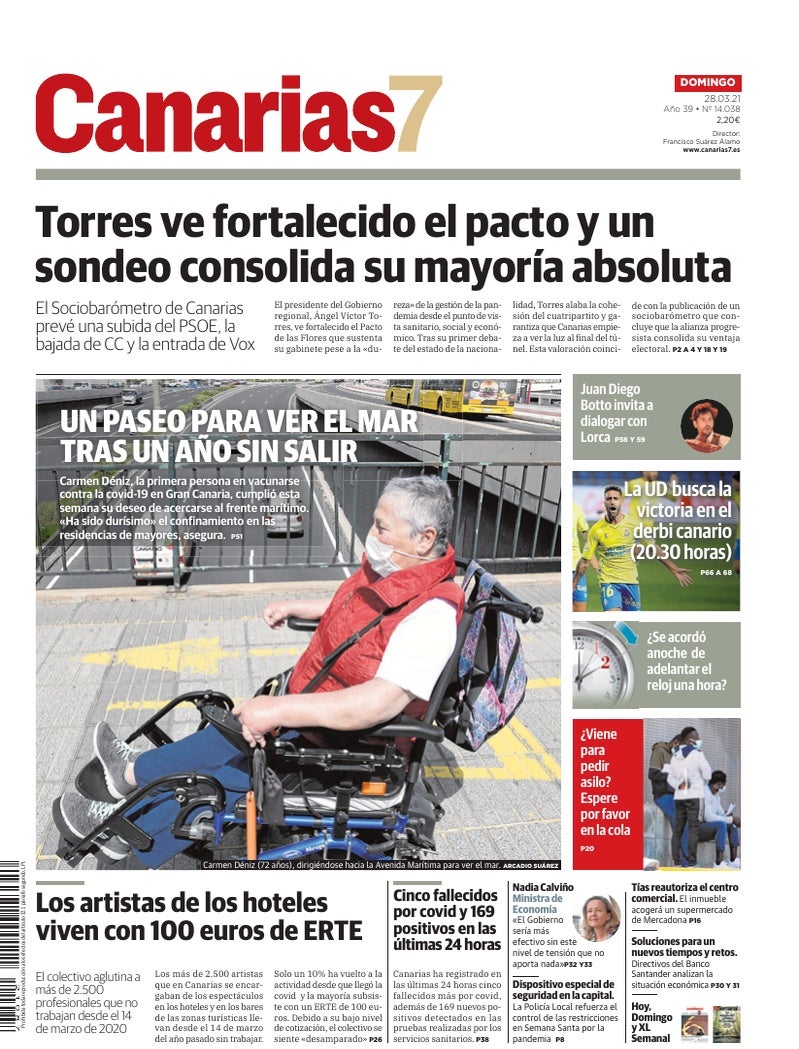 Portada Canarias7 28-03-2021