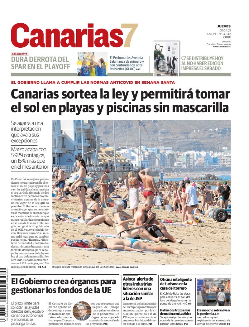 Portada Canarias7 01-04-2021