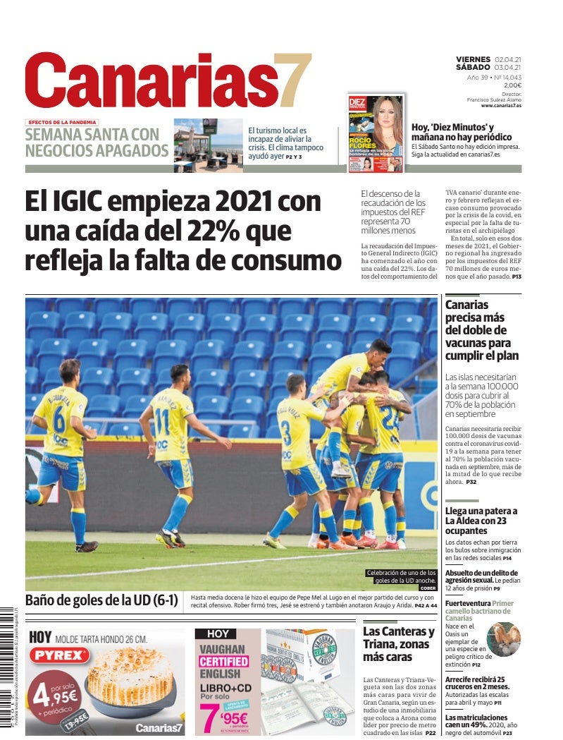 Portada Canarias7 02-04-2021
