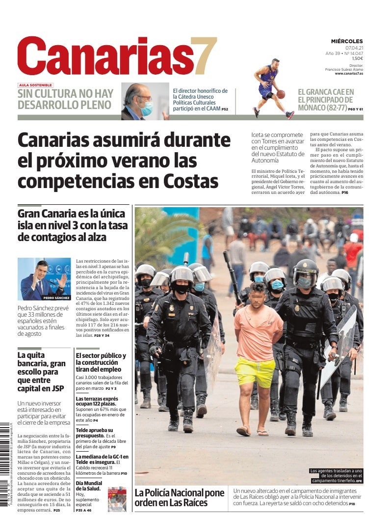 Portada Canarias7 07-04-2021