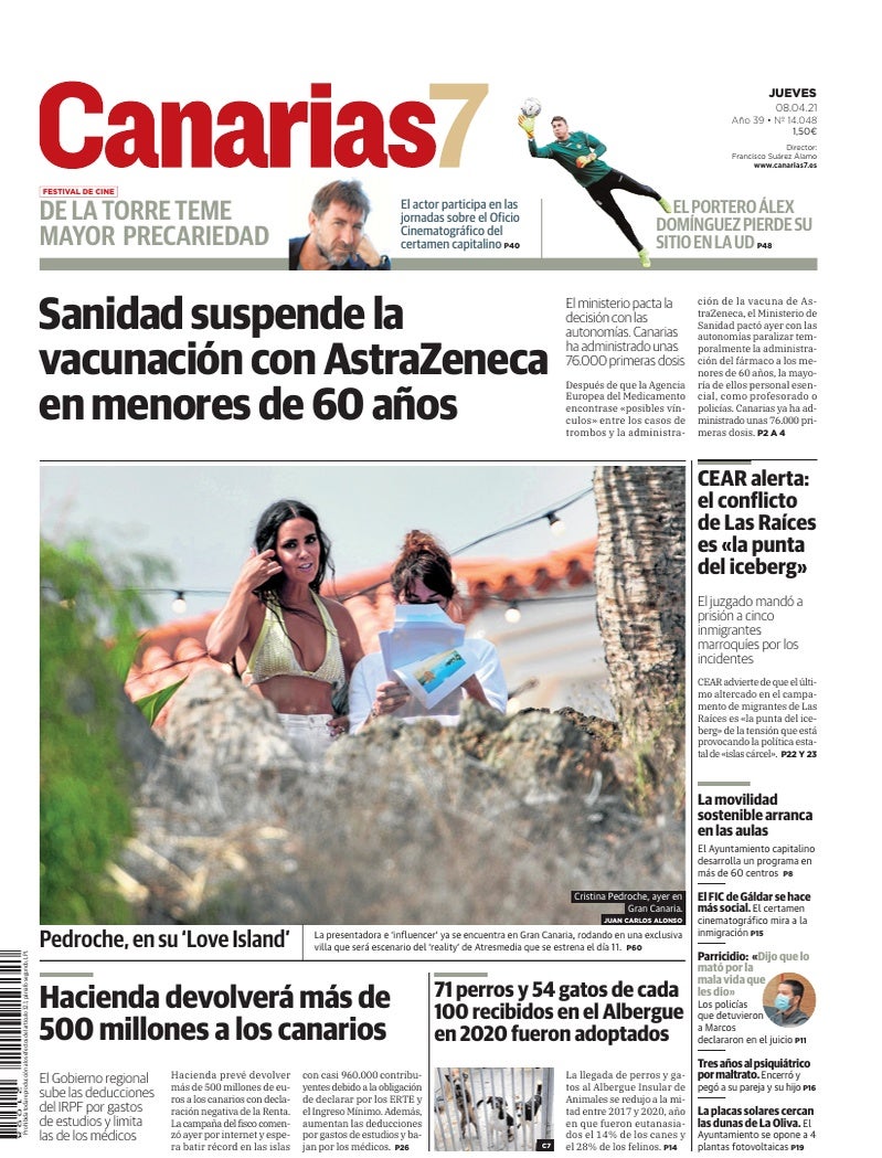 Portada Canarias7 08-04-2021