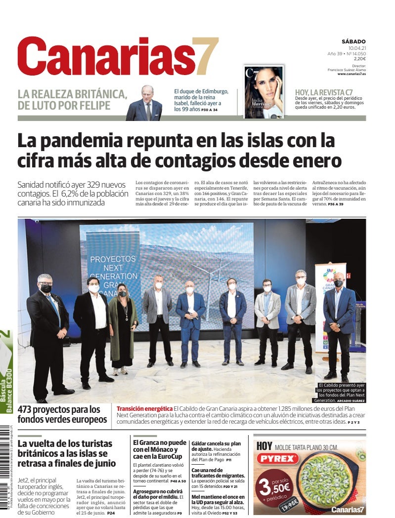 Portada Canarias7 10-04-2021