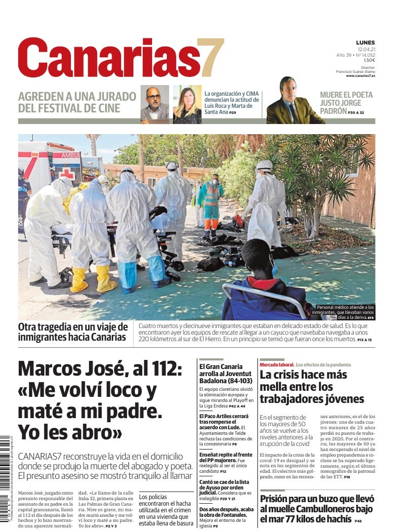Portada Canarias7 12-04-2021