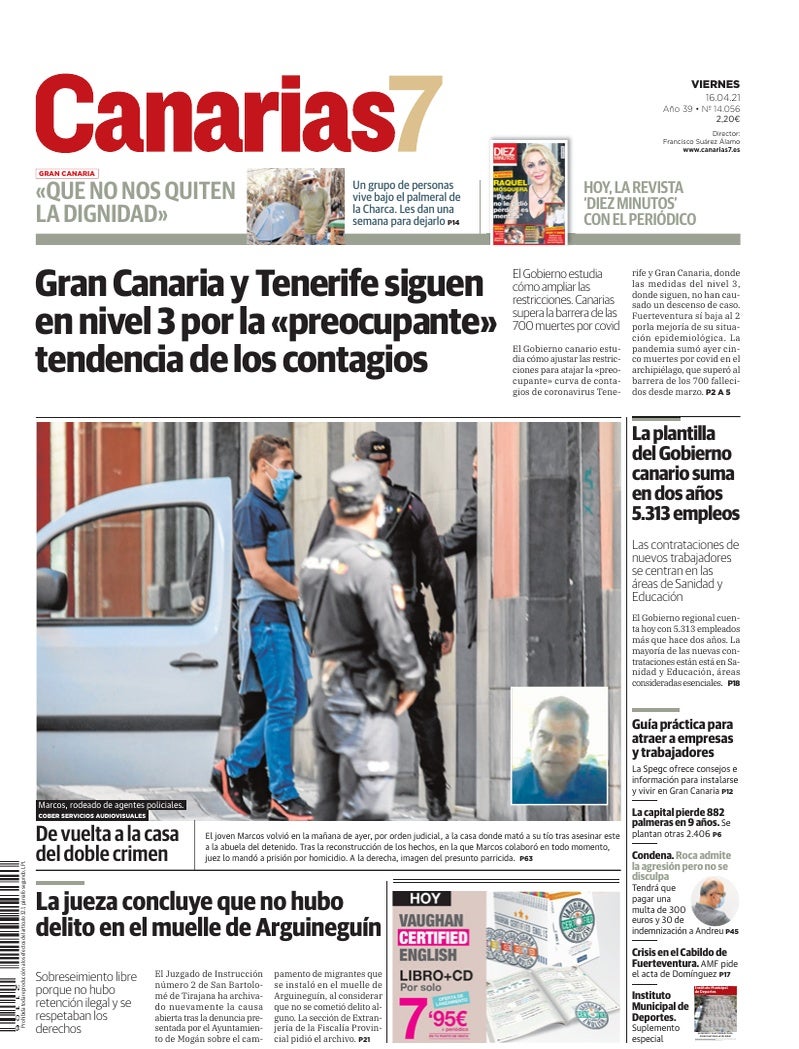 Portada Canarias7 16-04-2021