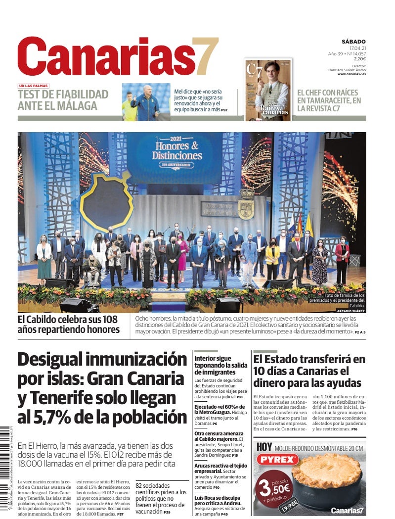 Portada Canarias7 17-04-2021