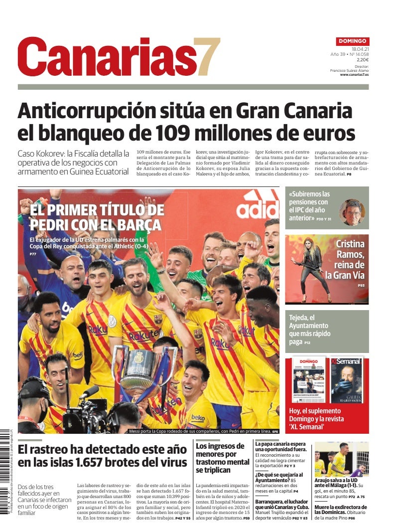 Portada Canarias7 18-04-2021