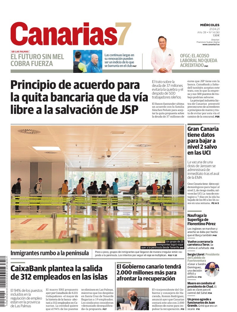 Portada Canarias7 21-04-2021