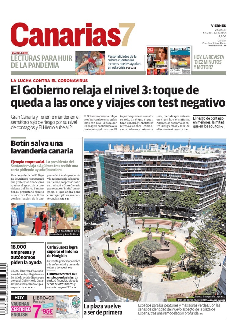 Portada Canarias7 23-04-2021