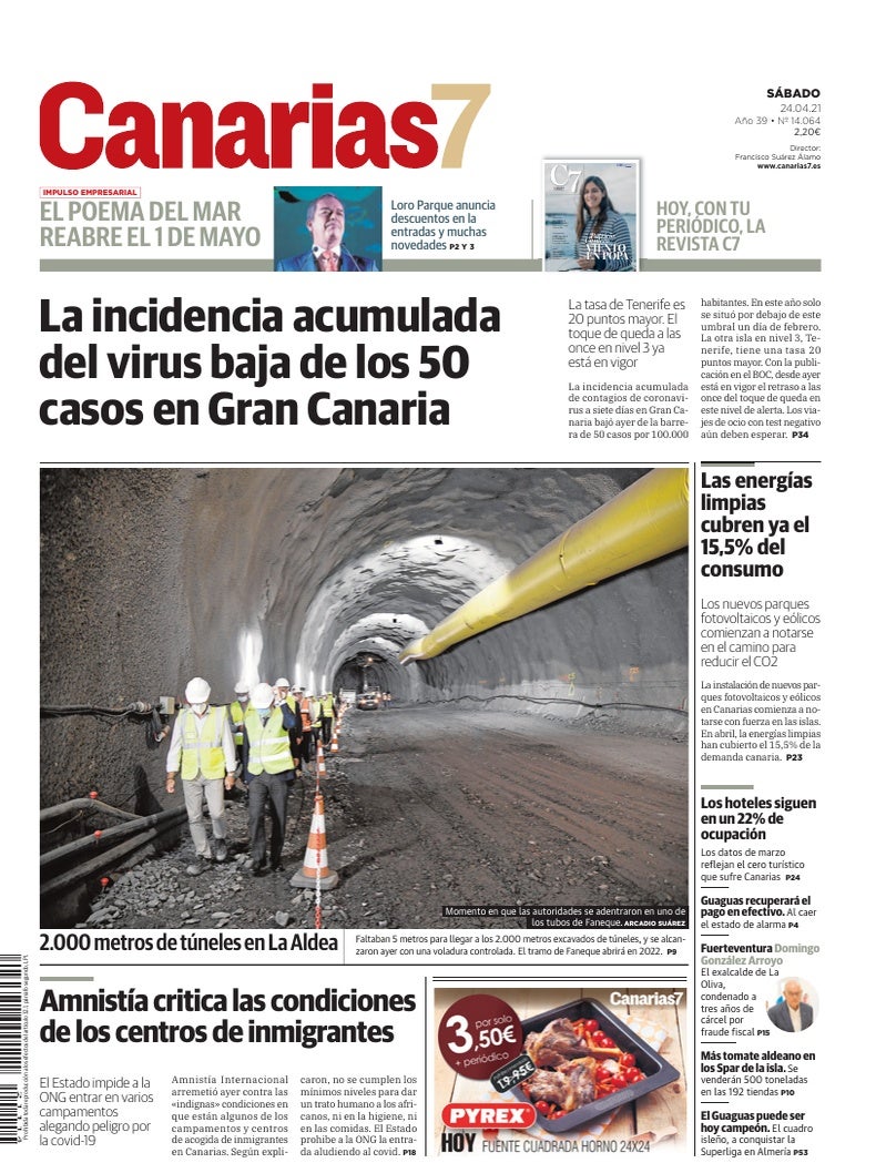 Portada Canarias7 24-04-2021
