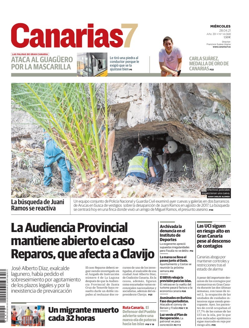 Portada Canarias7 28-04-2021