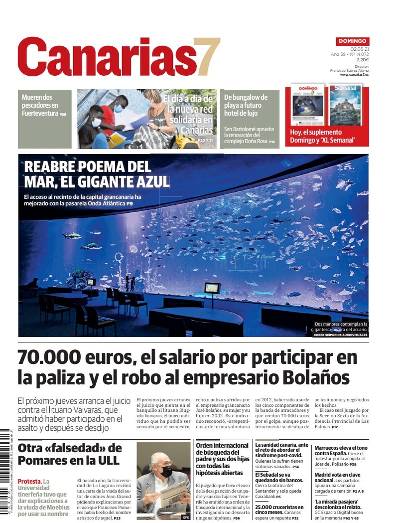 Portada Canarias7 02-05-2021