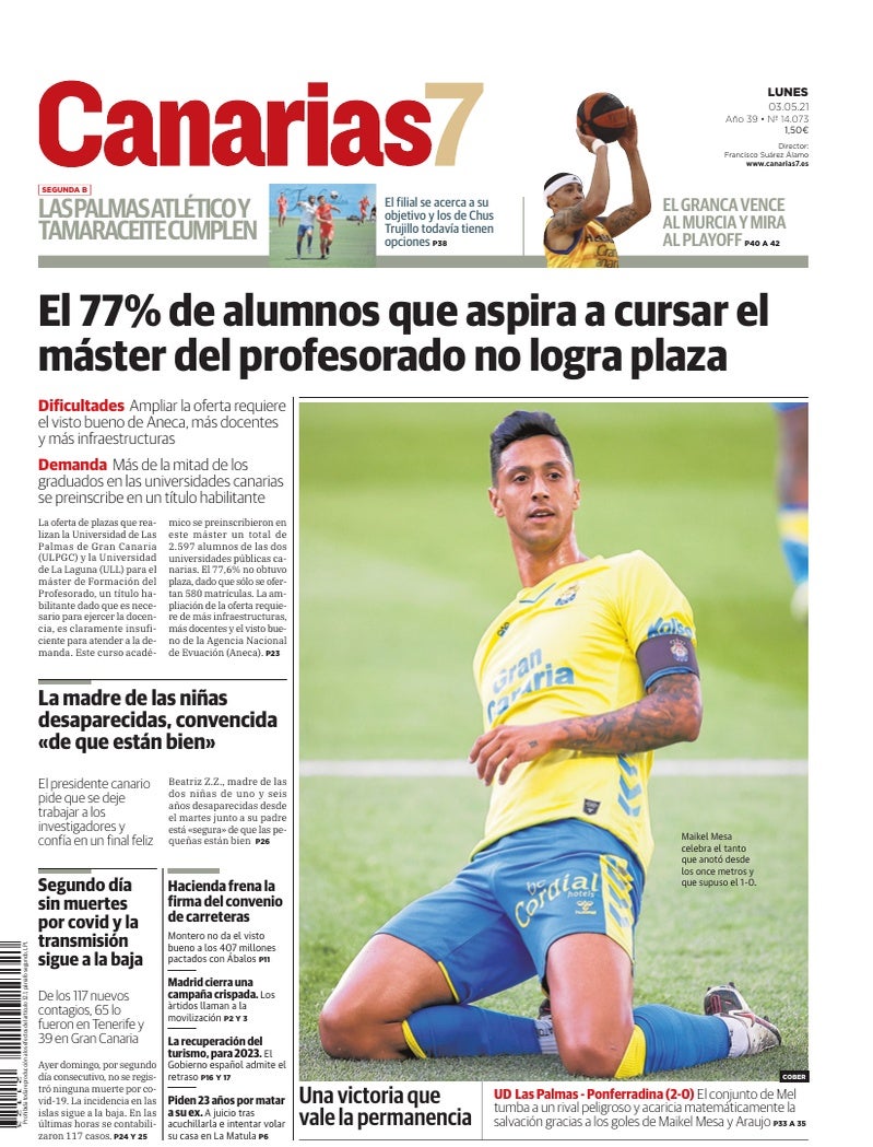 Portada Canarias7 03-05-2021