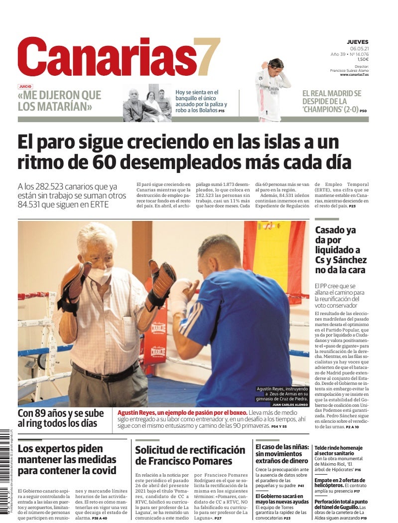 Portada Canarias7 06-05-2021