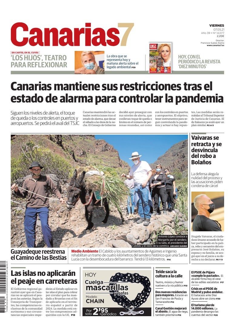 Portada Canarias7 07-05-2021