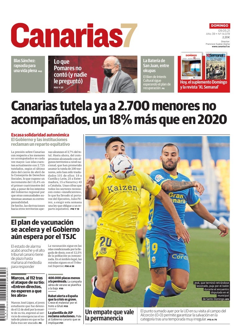 Portada Canarias7 09-05-2021