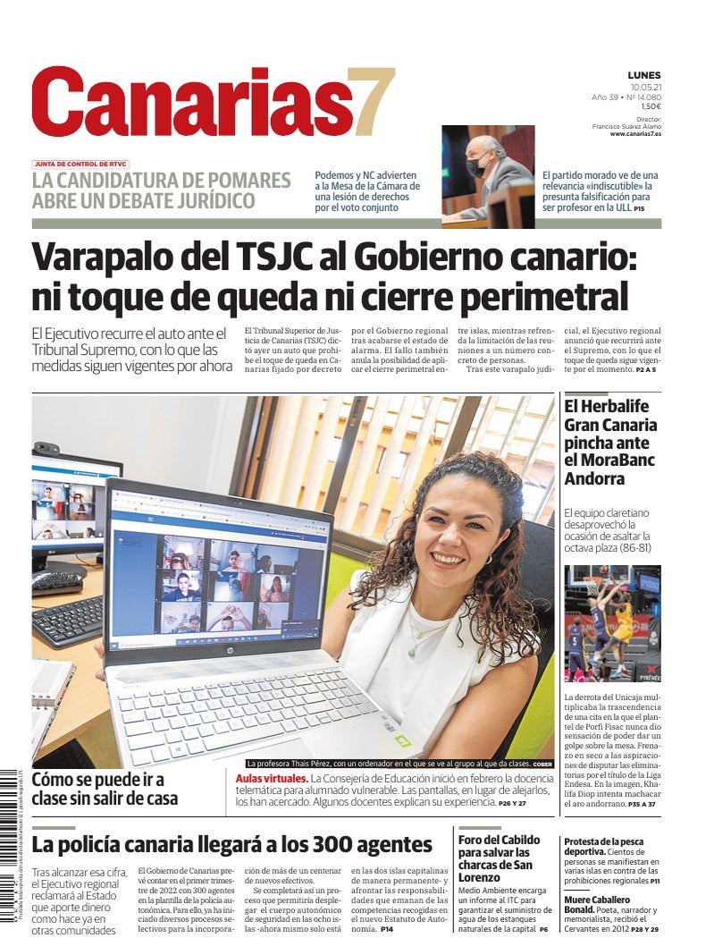 Portada Canarias7 10-05-2021
