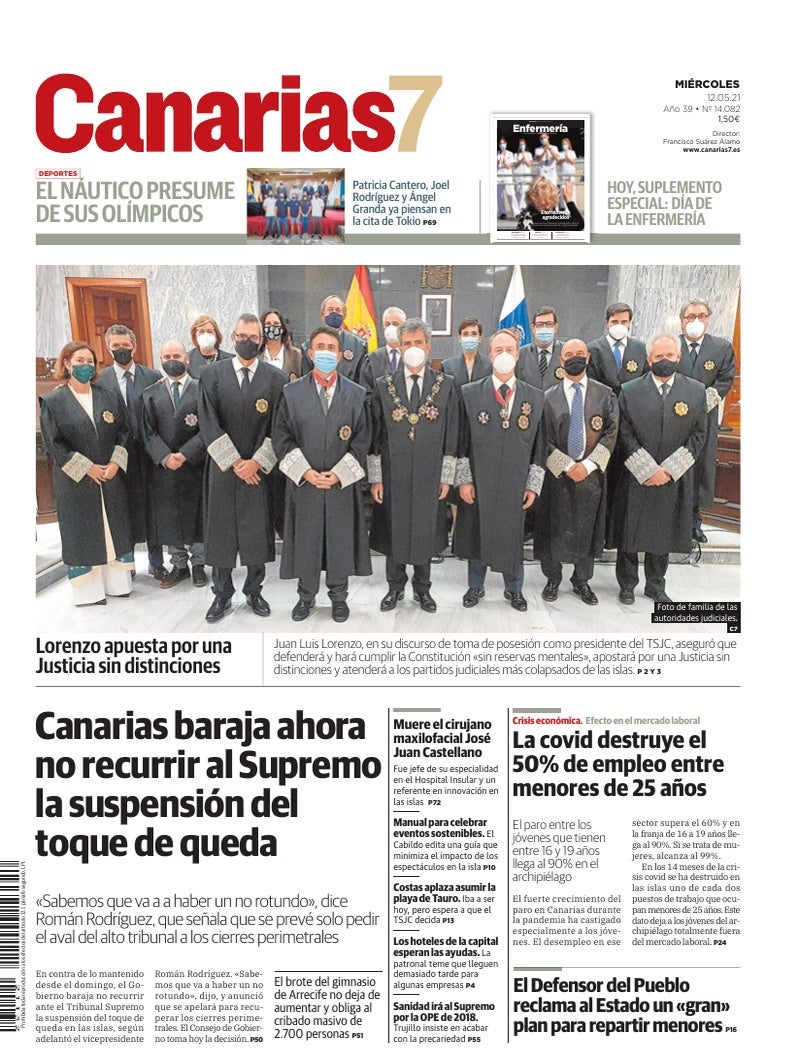 Portada Canarias7 12-05-2021
