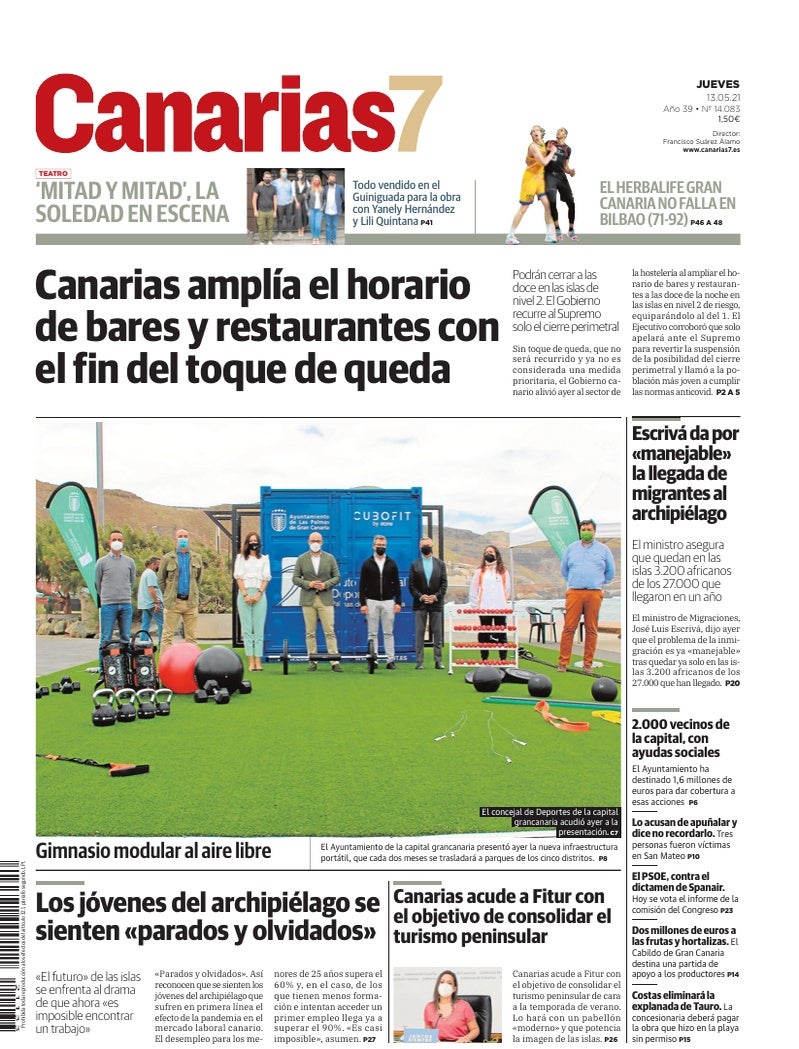 Portada Canarias7 13-05-2021