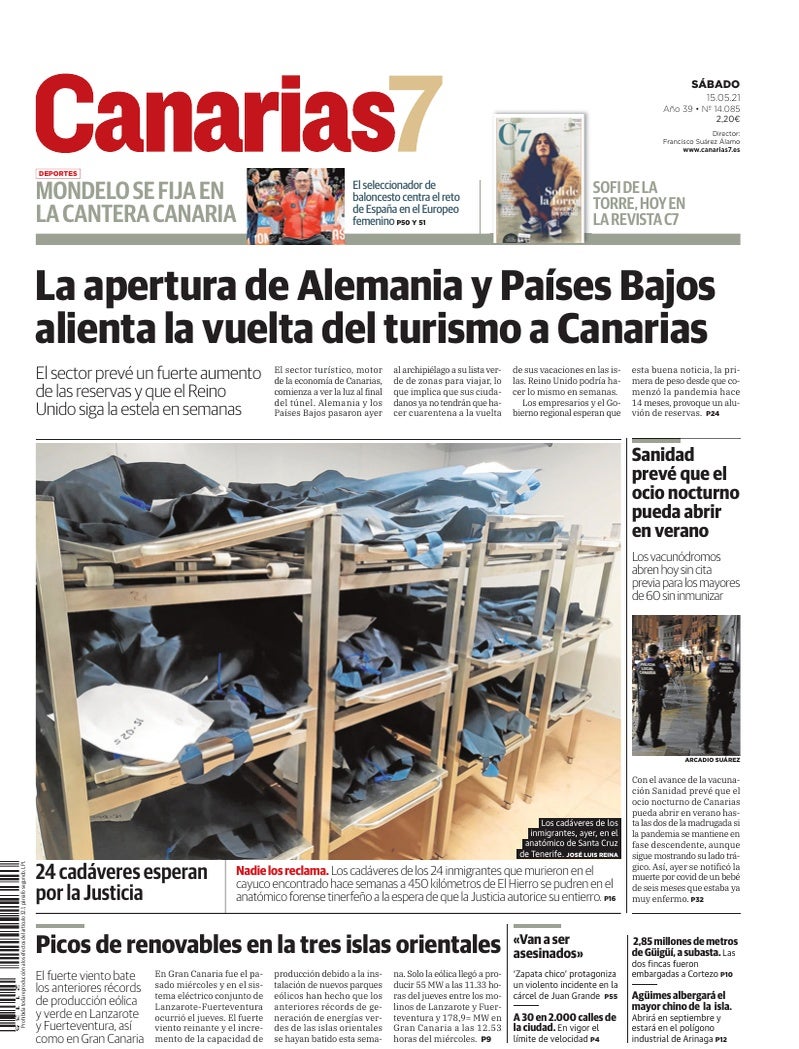 Portada Canarias7 15-05-2021