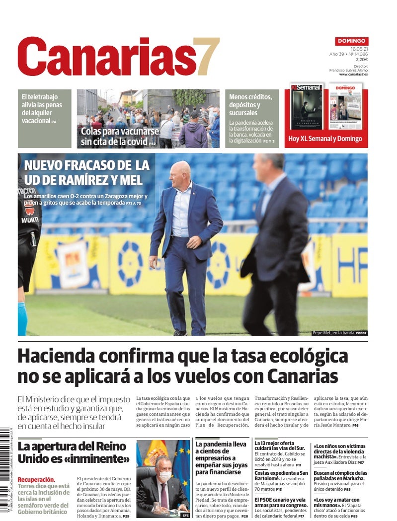 Portada Canarias7 16-05-2021