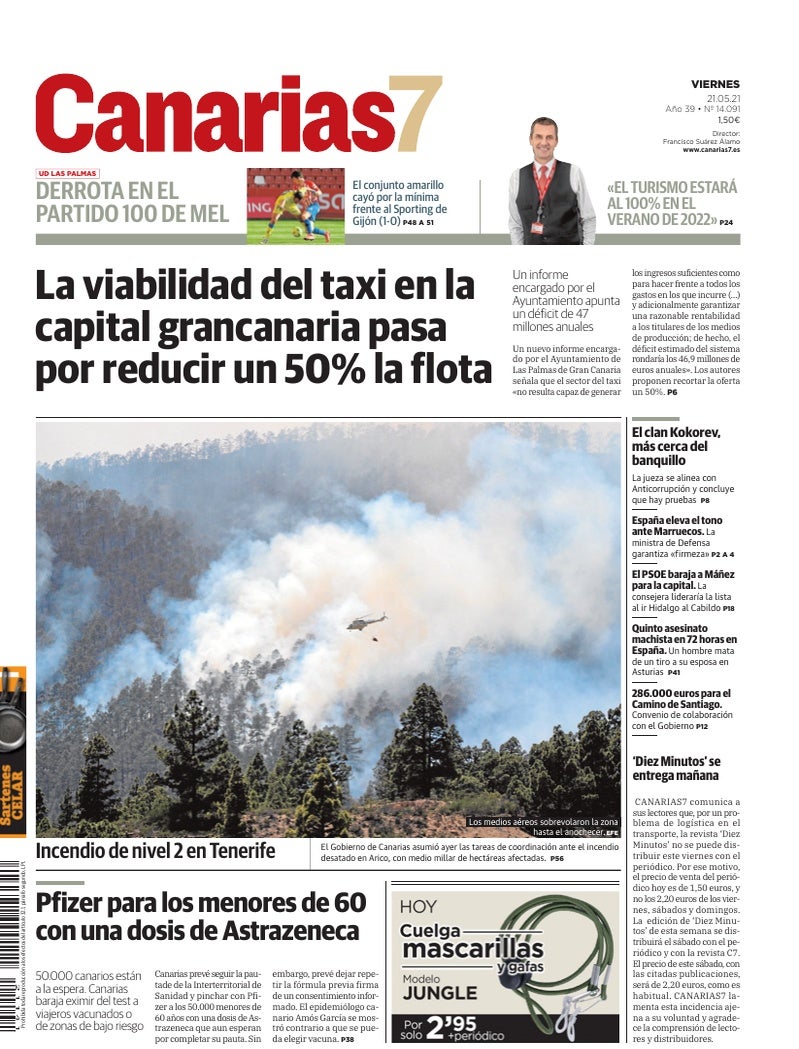 Portada Canarias7 21-05-2021