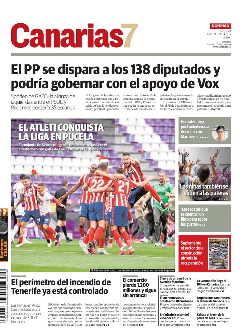 Portada Canarias7 23-05-2021
