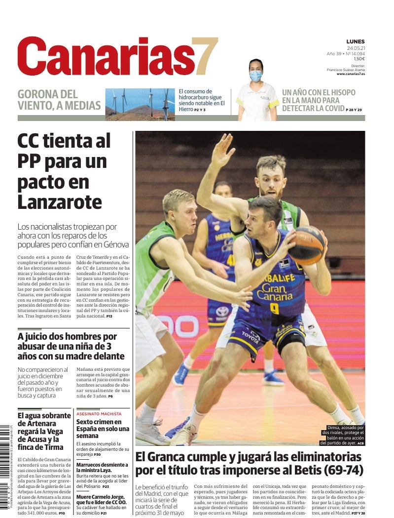Portada Canarias7 24-05-2021