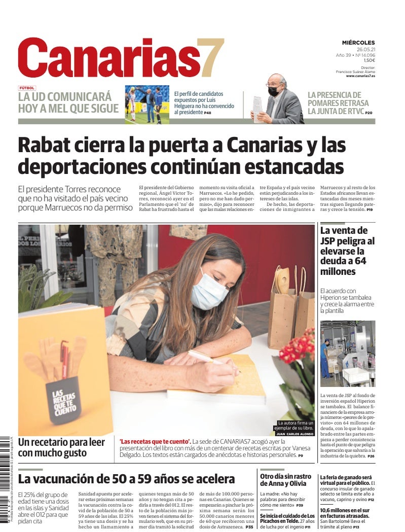 Portada Canarias7 26-05-2021