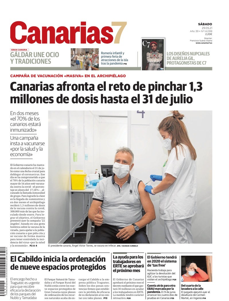 Portada Canarias7 29-05-2021