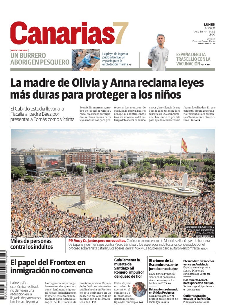 Portada Canarias7 14-06-2021