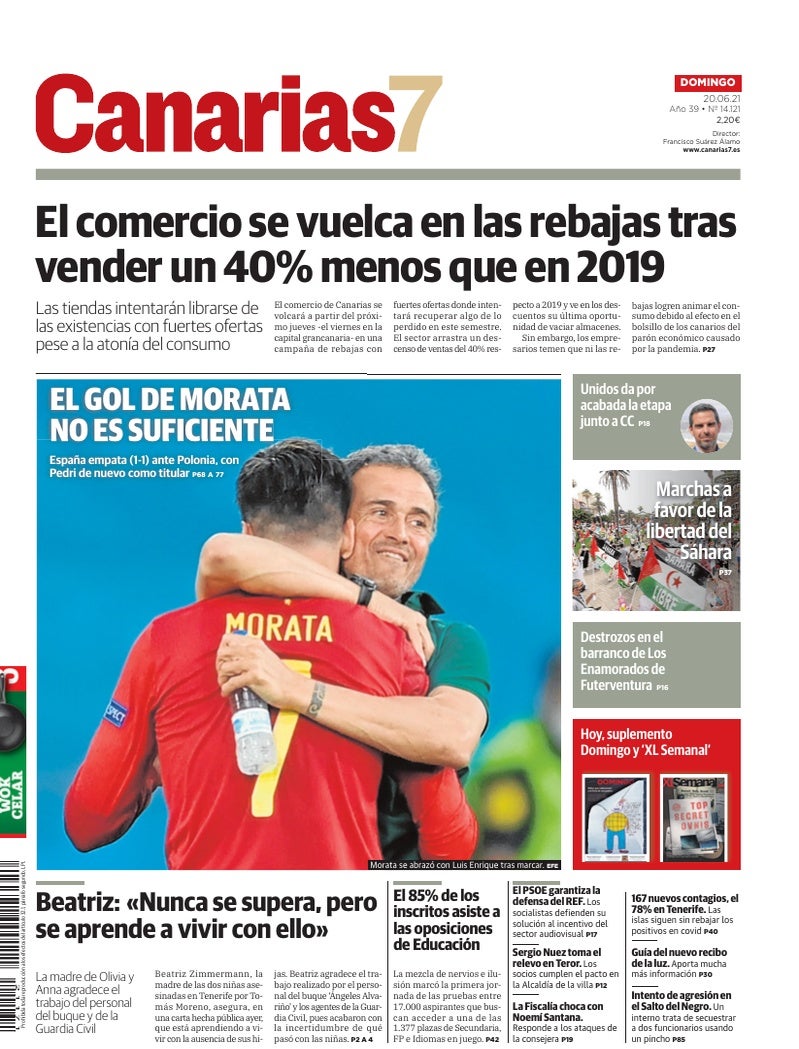 Portada Canarias7 20-06-2021