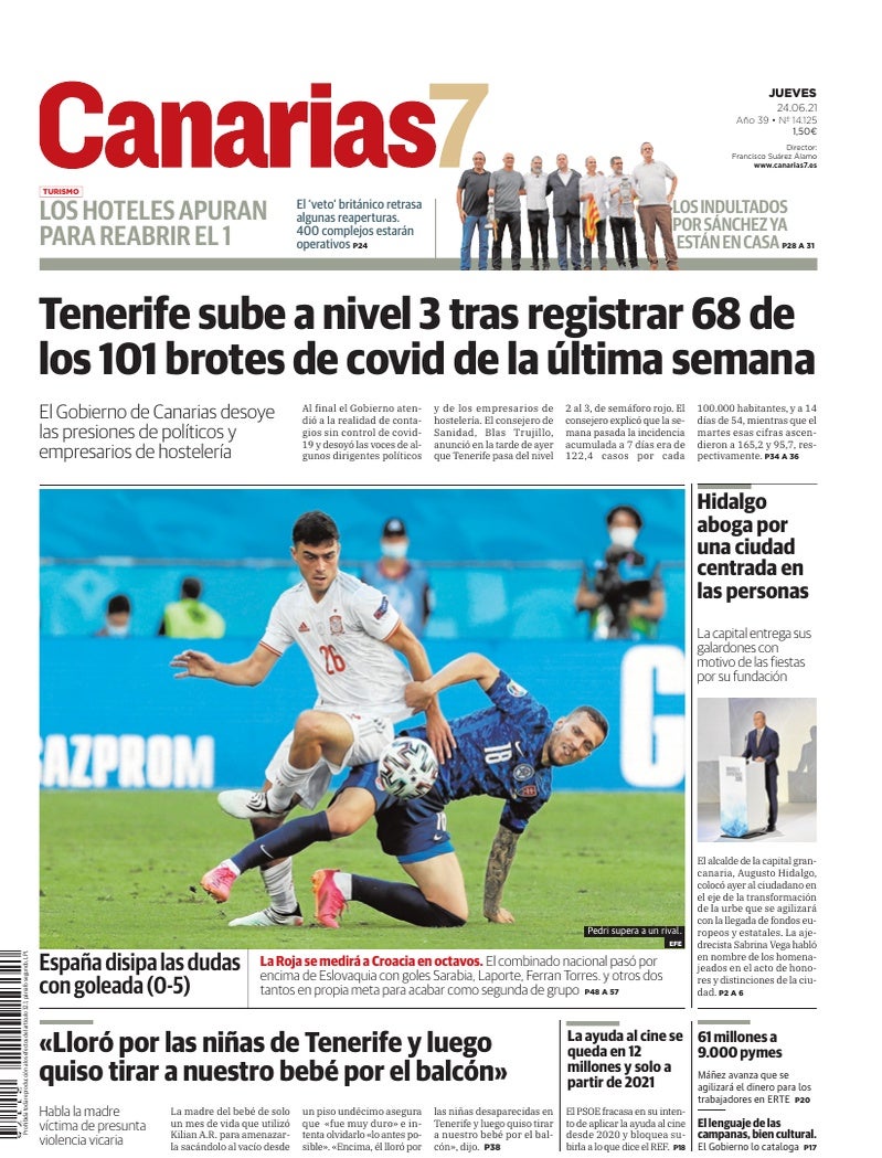 Portada Canarias7 24-06-2021