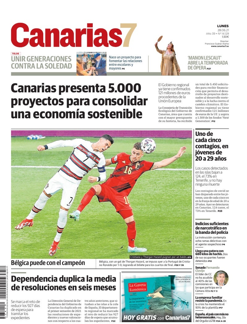 Portada Canarias7 28-06-2021
