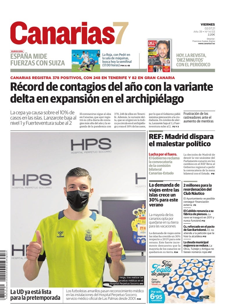 Portada Canarias7 02-07-2021